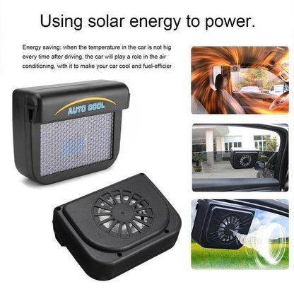Portable Auto Solar Window Cooling Fan