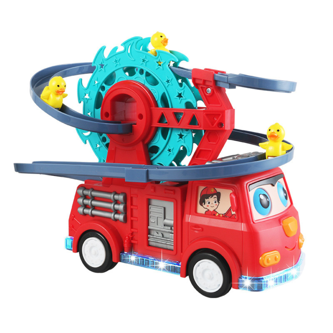 Fun Fire Truck Duck Water Slide