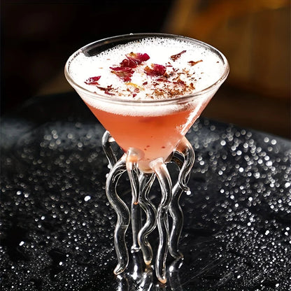 Colorful Ocean Octopus Cocktail Glass