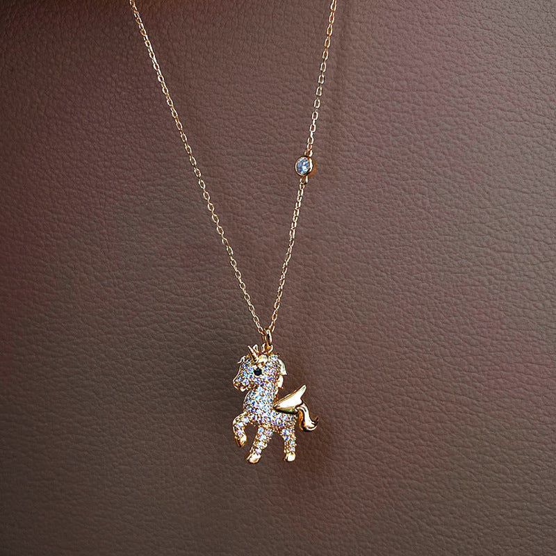 Cute Unicorn Pendant Necklace