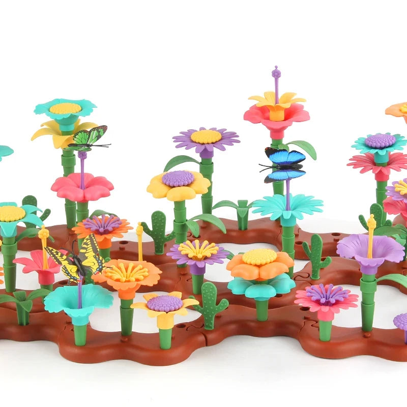 Colorful Kids Flower Brick Toy Set