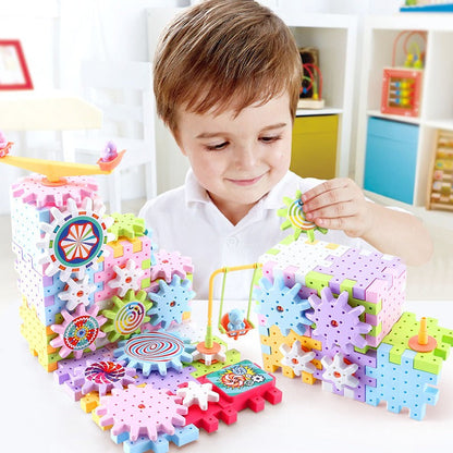 Colorful Spinning Wooden Building Blocks Set
