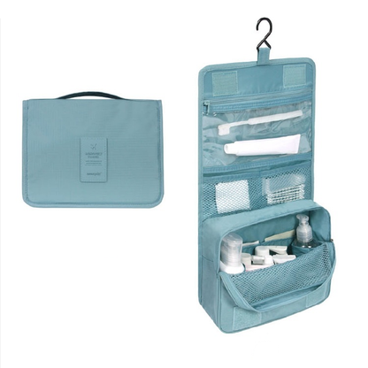 Portable Travel Toiletry Bag with Hook and Padded Protection