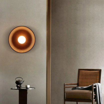 Rustic Wood Wall Light