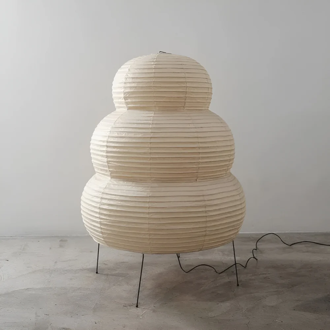 Traditional Asian Paper Floor Light