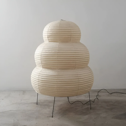 Traditional Asian Paper Floor Light