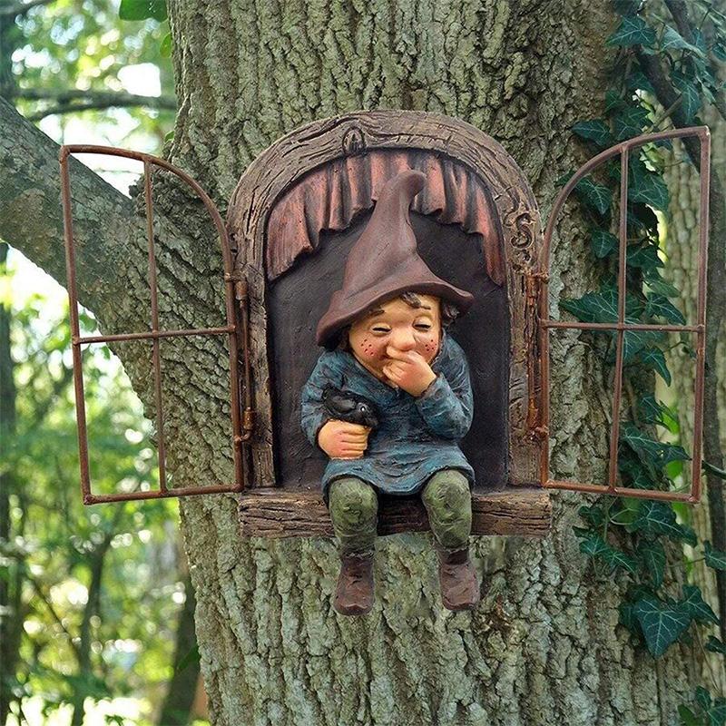 Cute Garden Gnome Figurine Decoration