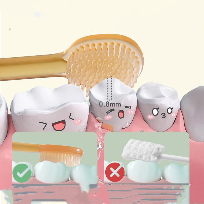 Soft Baby Silicone Toothbrush Kit with Travel Case