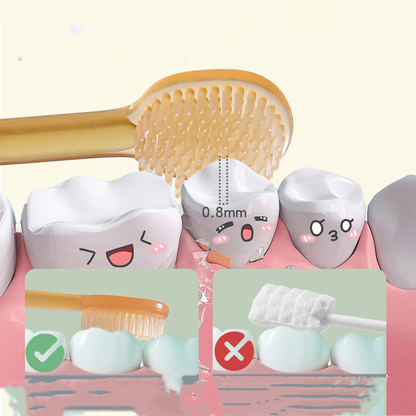 Soft Baby Silicone Toothbrush Kit with Travel Case