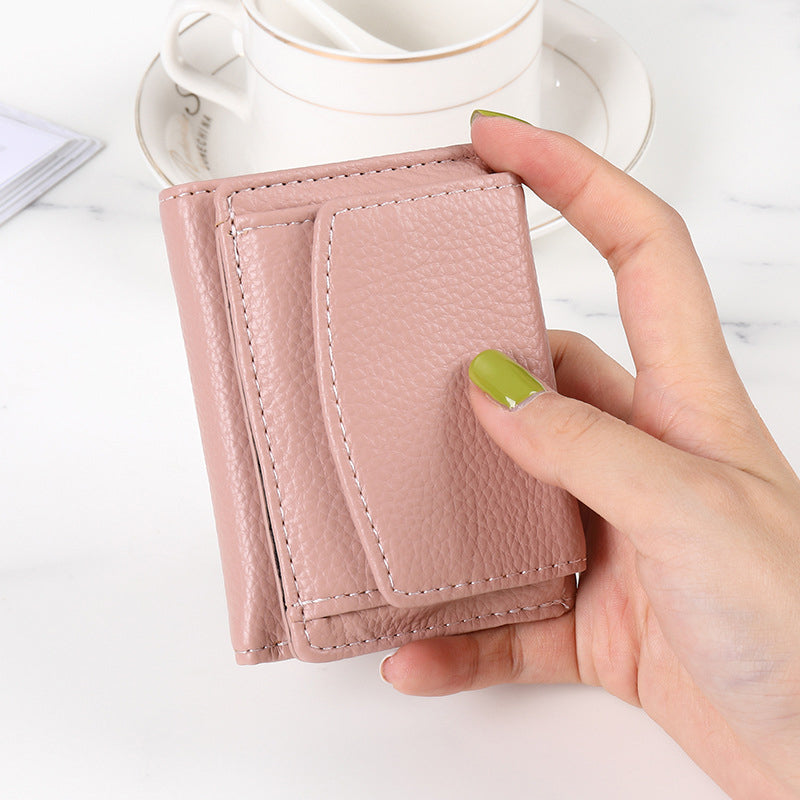 Compact Ladies Mini Fold Wallet