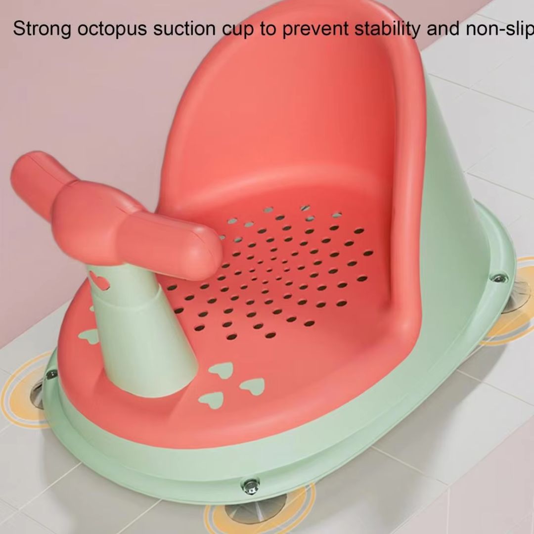 Secure Baby Bathtub Chair with Grip Handle
