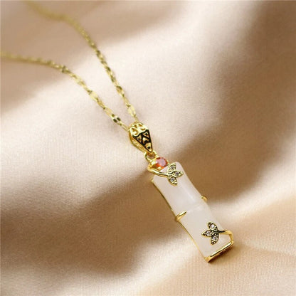 Meaningful Green Jade Pendant Necklace