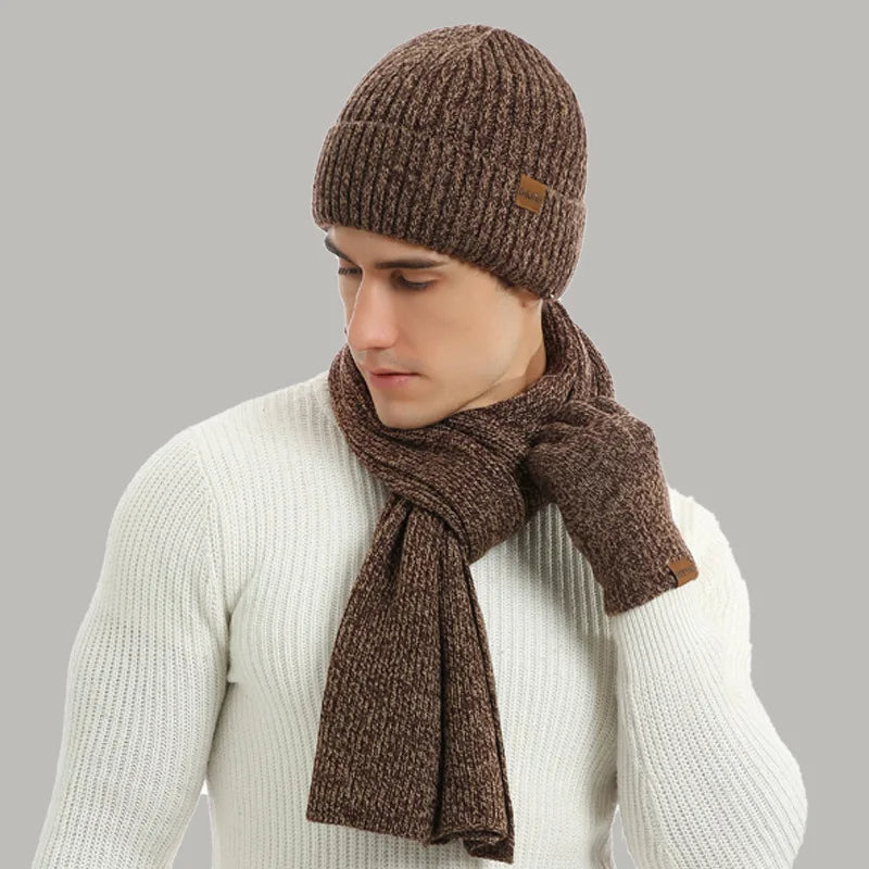 Warm Winter Hat and Glove Set