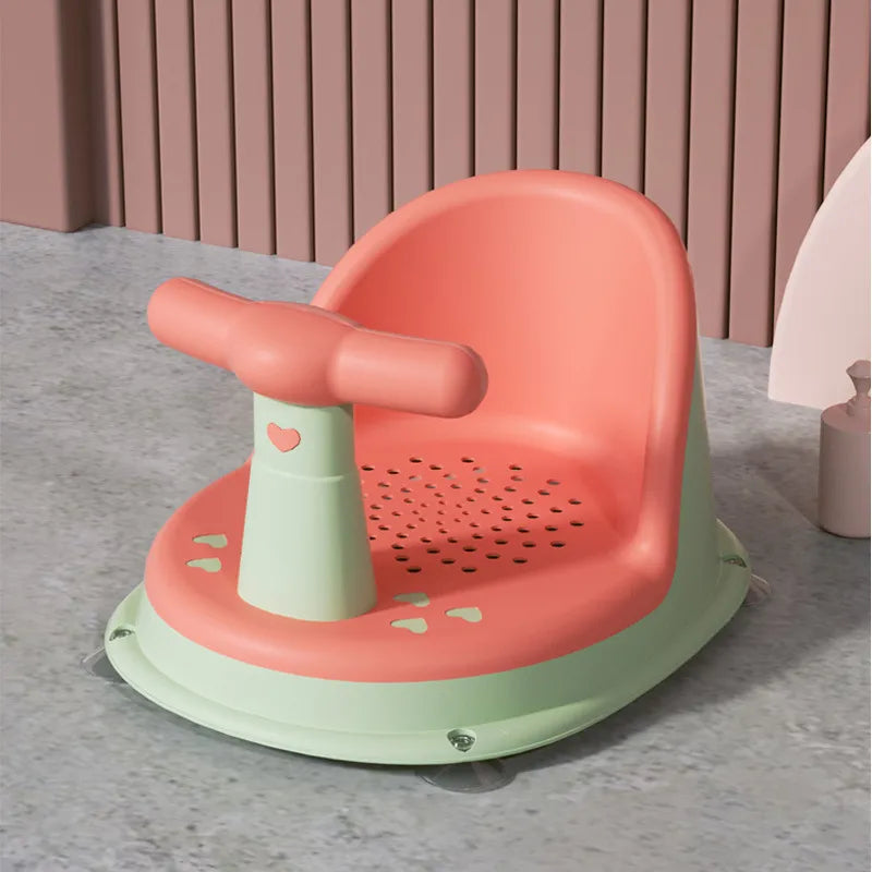 Secure Baby Bathtub Chair with Grip Handle