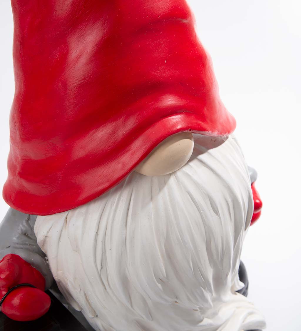 Friendly Garden Gnome Statue