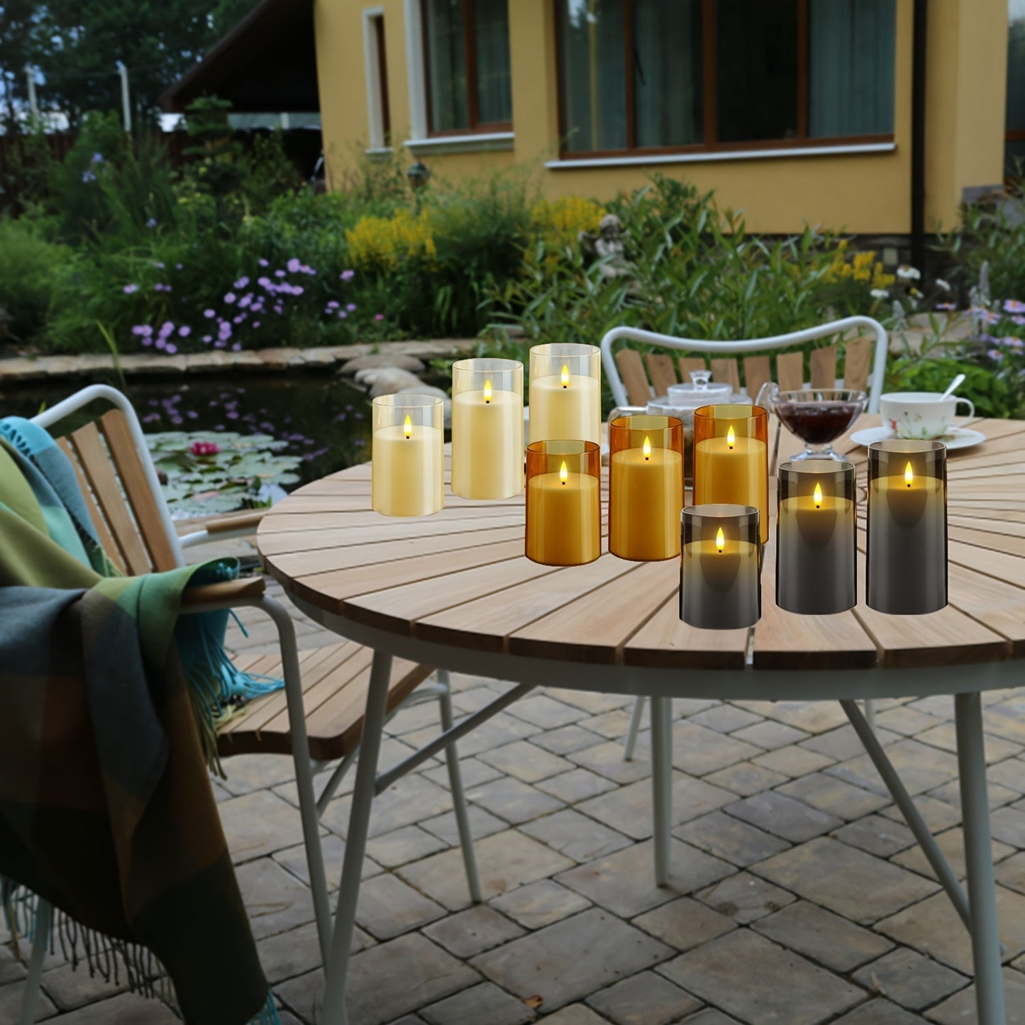 Realistic Flicker LED Candle Set with Remote