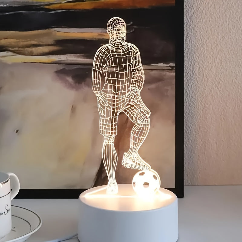 Cool 3D Football LED Night Lamp