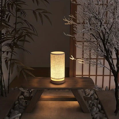Relaxing White Bedside Table Lamp