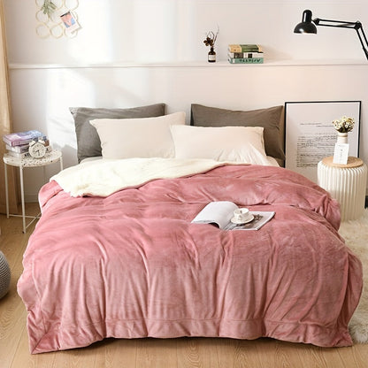 Plush Double Sided Fuzzy Blanket for Cozy Warmth