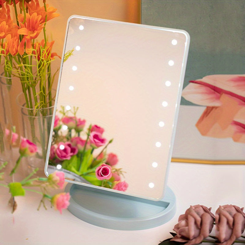 Compact LED Travel Makeup Mirror