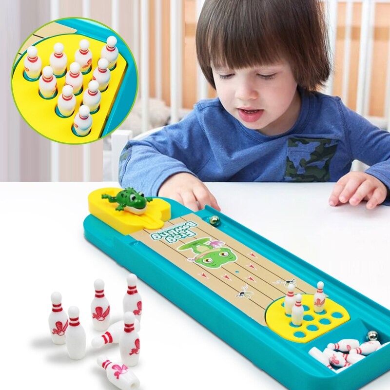 Compact Mini Bowling Game Set for Kids
