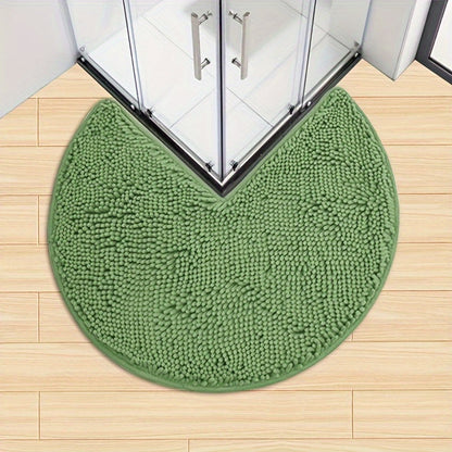 Plush Chenille Bathroom Mat - Soft & Non-Slip
