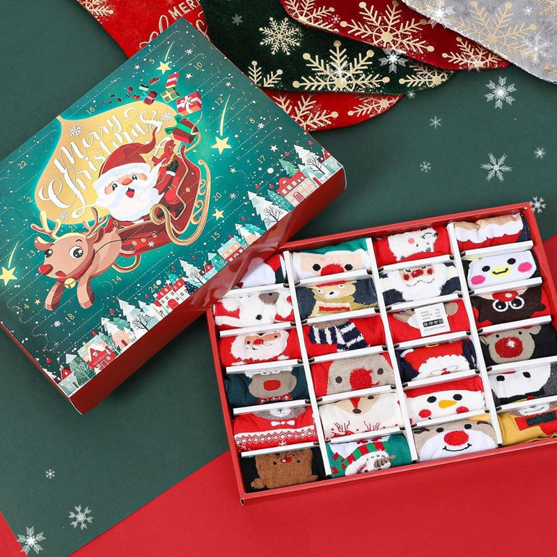 Warm Festive Holiday Socks Gift Set - Befez