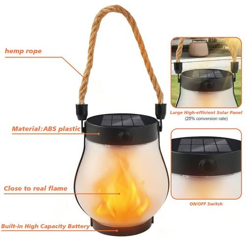 Warm Ambient Flame Table Lamp