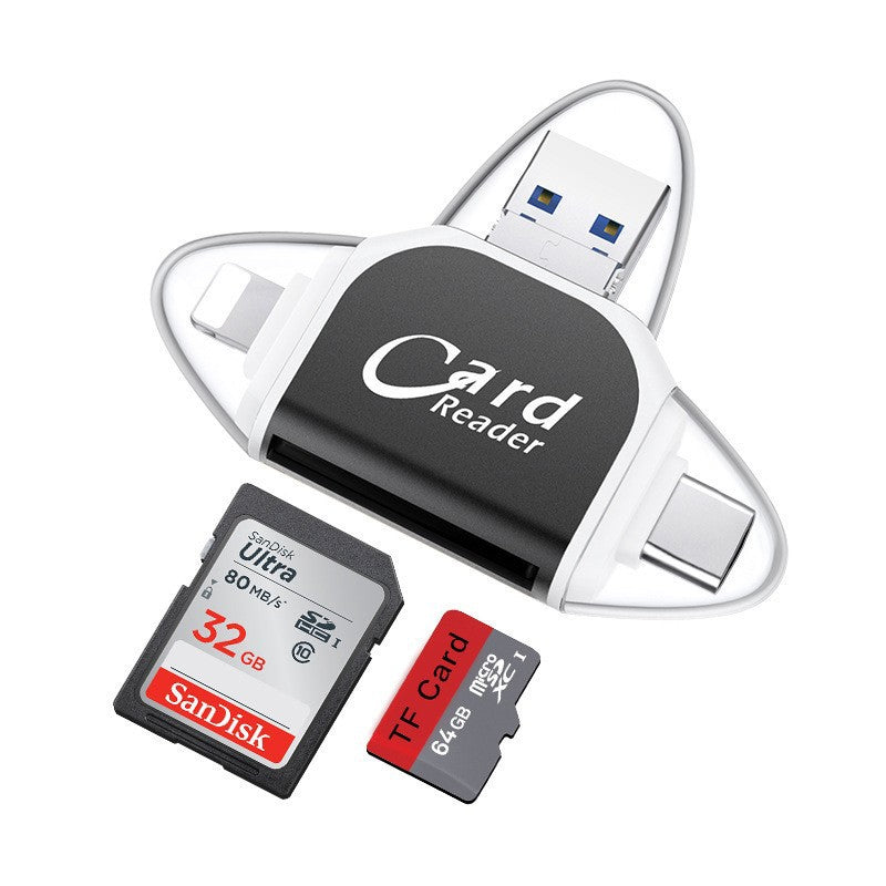 Versatile 4-in-1 Multiport SD Card Adapter