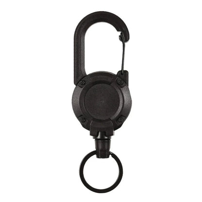Compact Retractable Outdoor Keychain with Wire Rope