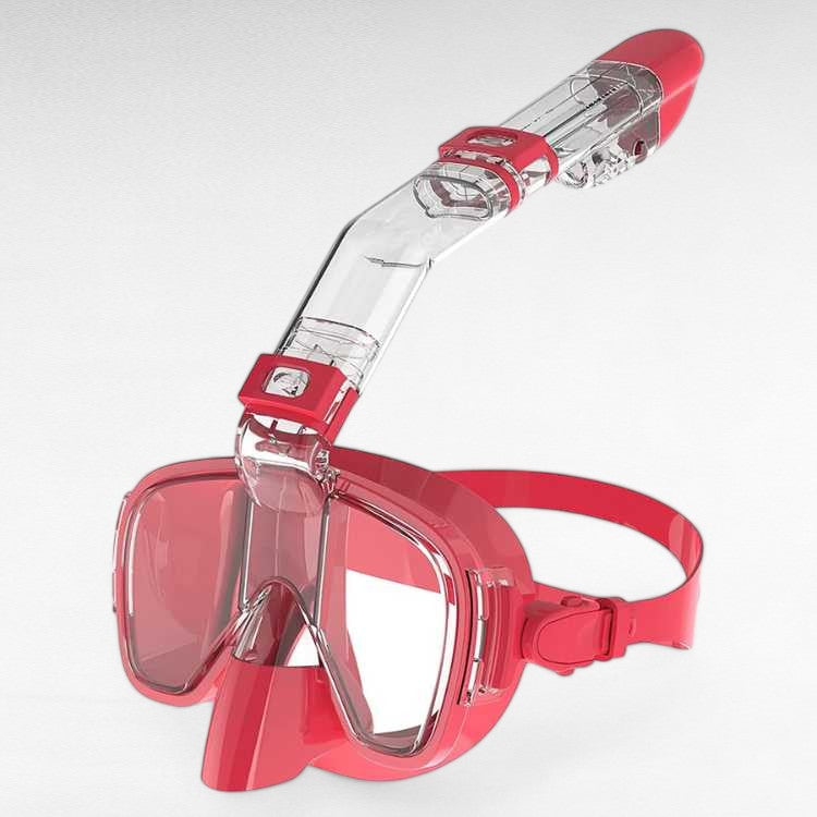 Compact Snorkel Mask with Clear Lens and Fit Adjustable Strap