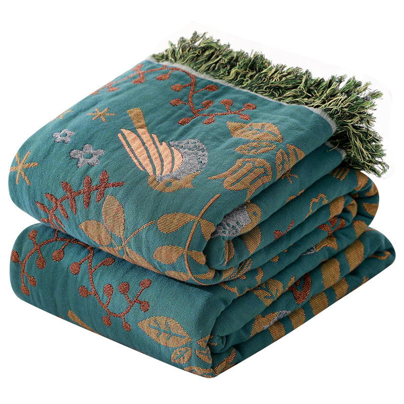 Plush Reversible Nordic Bird Blanket - Super Soft - Befez