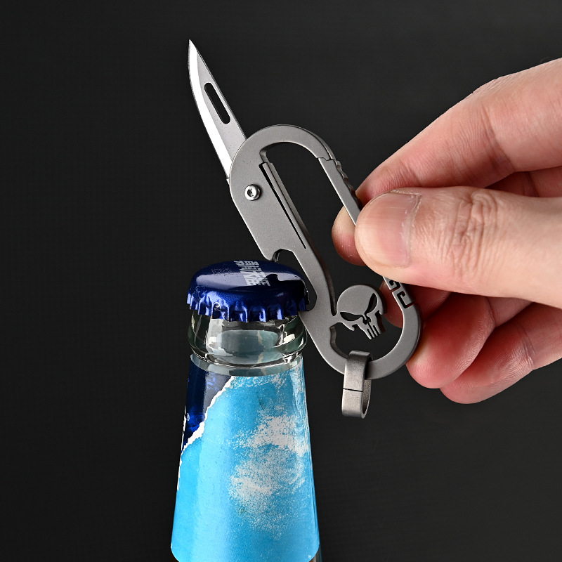 Compact Folding Pocket Knife Keychain Tool