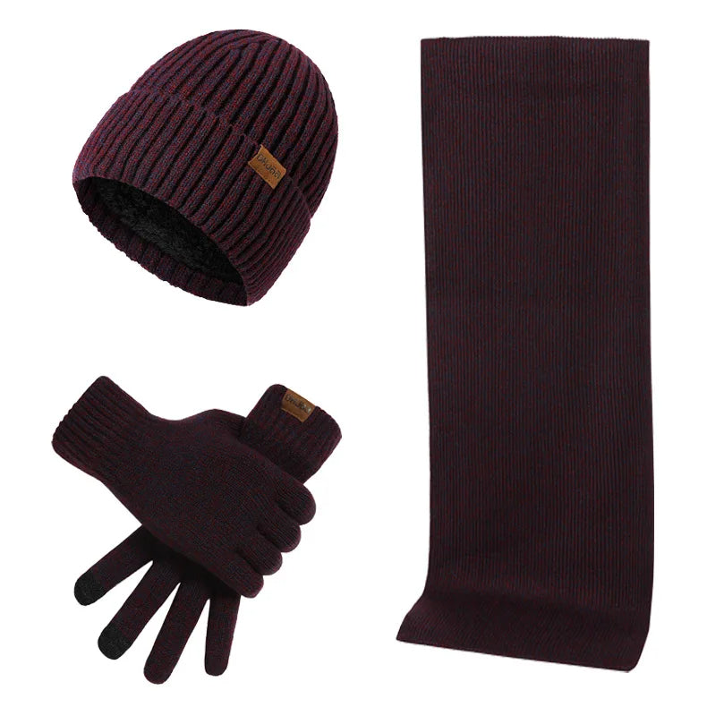 Warm Winter Hat and Glove Set