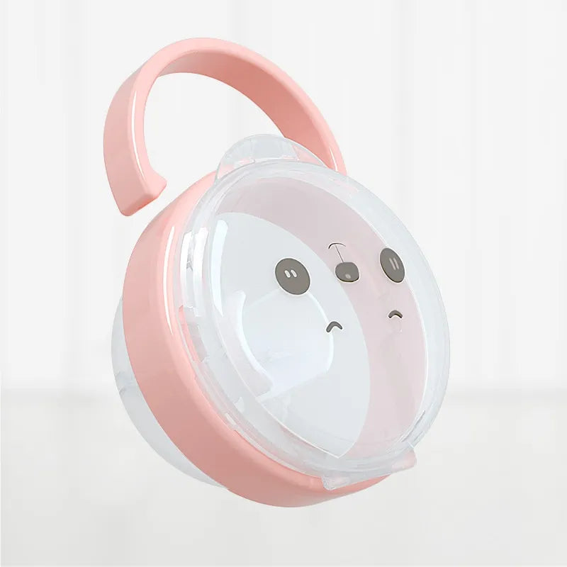 Soft Baby Pacifier with Bear Design and Safety Cover
