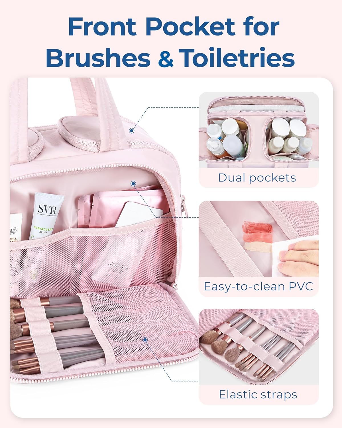 Portable Travel Makeup Organizer Case