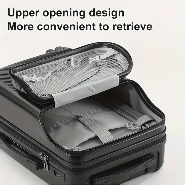 Durable Carry On Suitcase with USB Charger & Lock