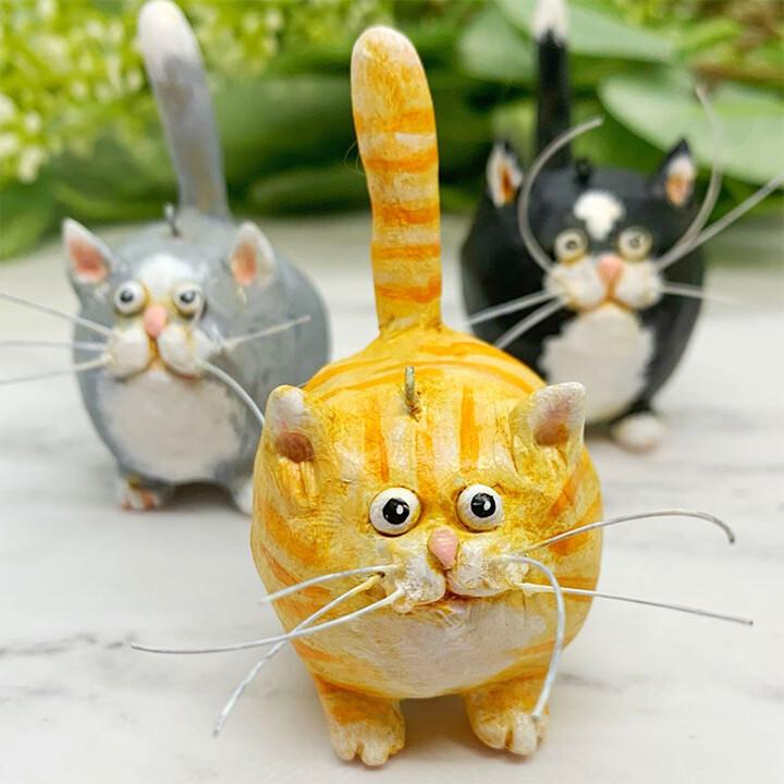 Unique Handmade Kitty Xmas Tree Ornament