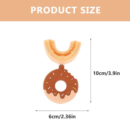 Soft Baby Toothbrush - Fun Silicone U-Shaped Brush