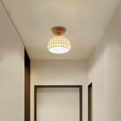 Simple White Ceramic Ceiling Light