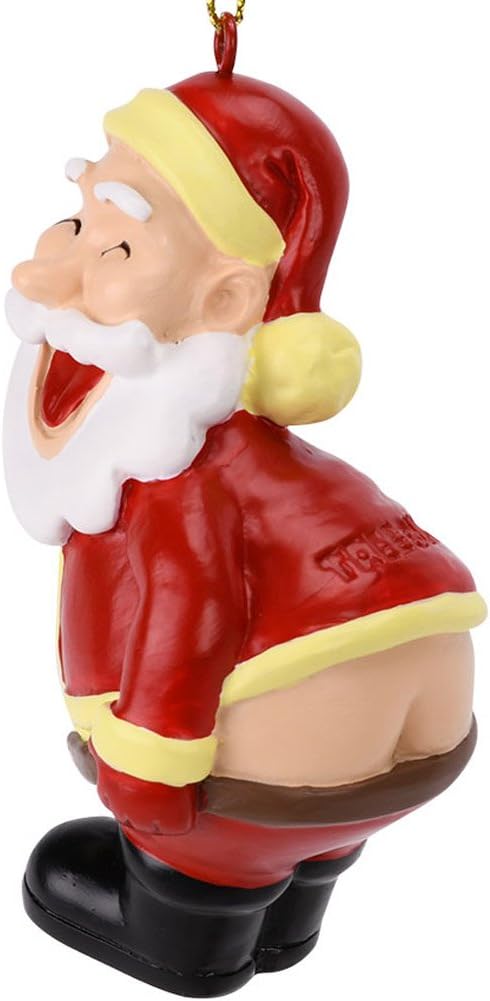 Quirky Christmas Tree Ornament - Funny Santa