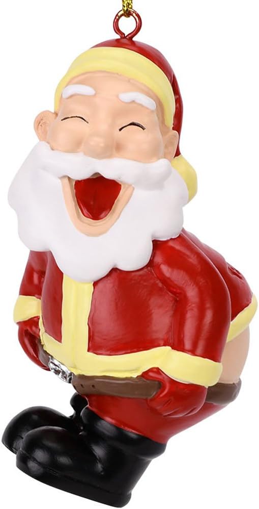 Quirky Christmas Tree Ornament - Funny Santa