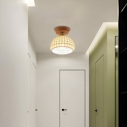 Simple White Ceramic Ceiling Light