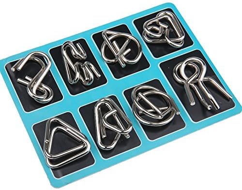 Silver Brain Teaser Ring Set