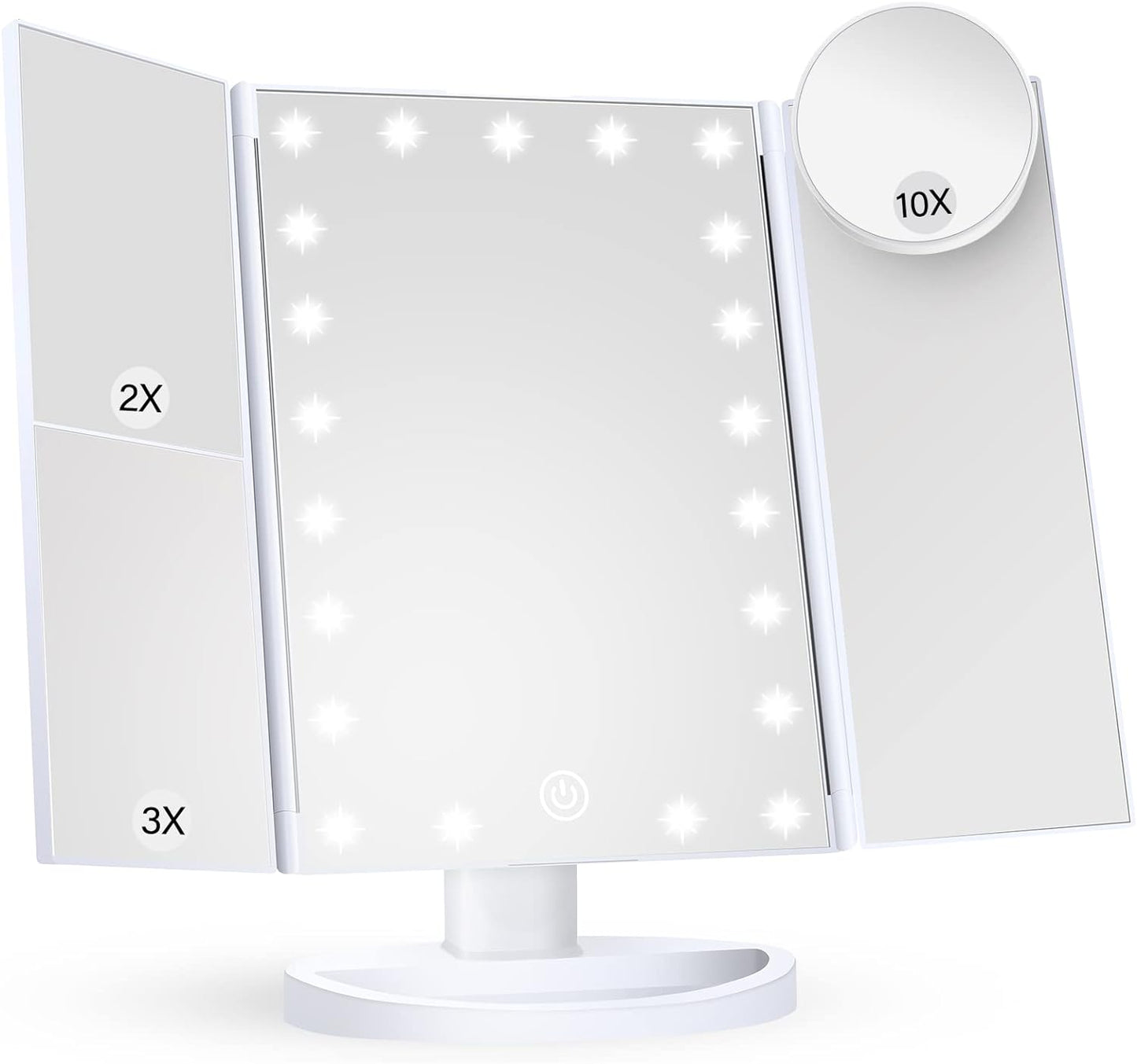 Portable LED Folding Vanity Mirror - Befez