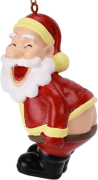 Quirky Christmas Tree Ornament - Funny Santa