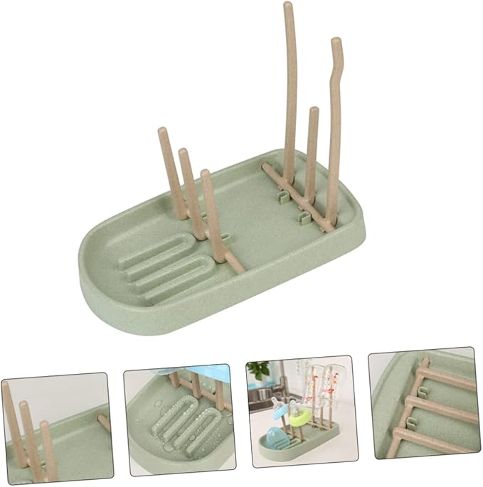Baby Bottle Drying Rack with Holder