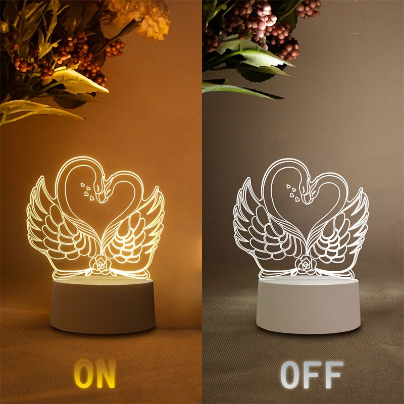 Colorful USB 3D Desk Lamp