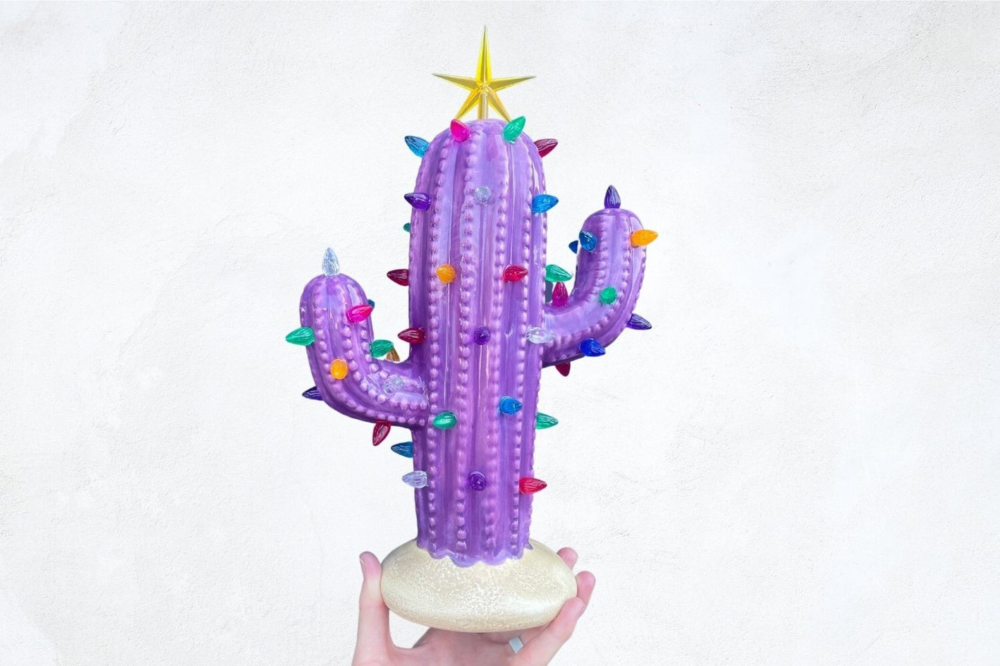 Colorful Artificial Cactus Table Lamp