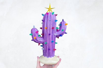 Colorful Artificial Cactus Table Lamp